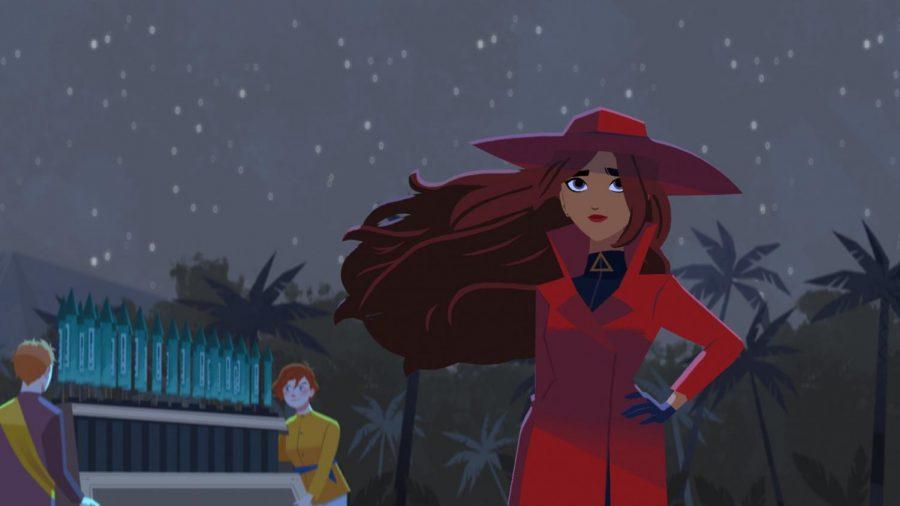 A scene from Carmen Sandiego, released January 18, 2019.