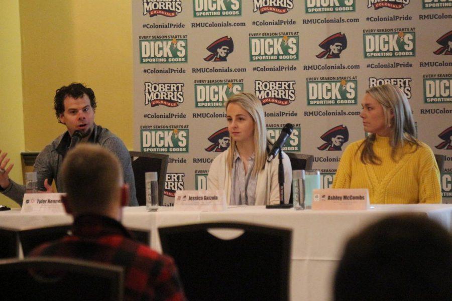 Panelists (from left): Tyler Kennedy, Jessica Gazzola, Ashley McCombs.