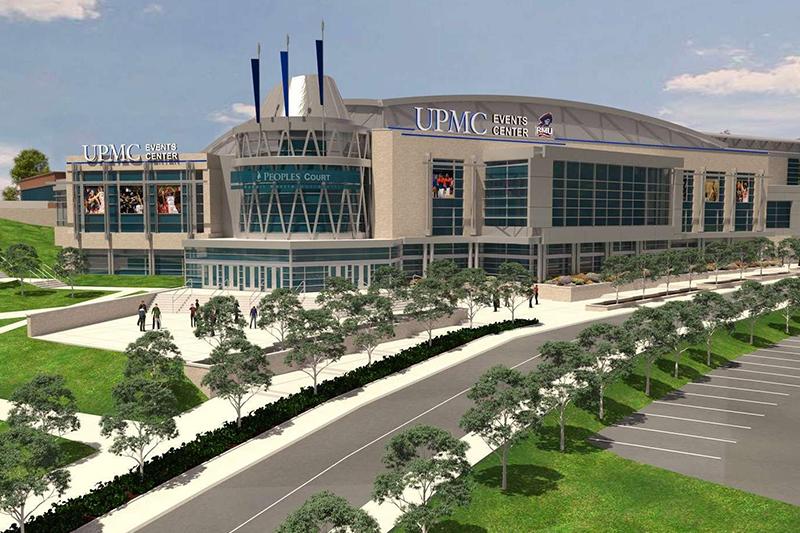 UPMC Events Center, coming in 2019. Photo Credit: (Robert Morris University)