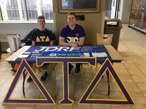The Delts booth for JDRF. November 15, 2018. Photo courtesy of @RMU_Delts