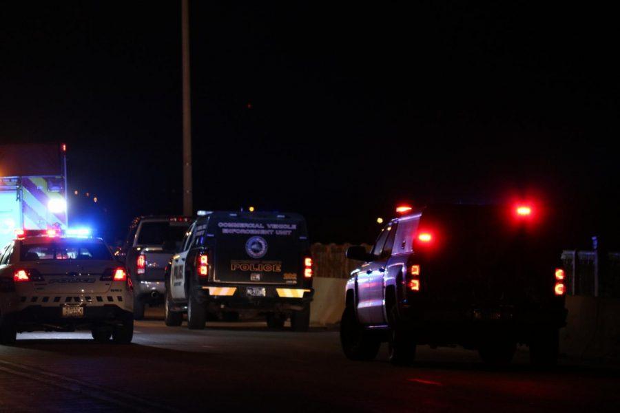 A five car accident closes McKees Rocks Bridge late on Feb. 15, 2019.