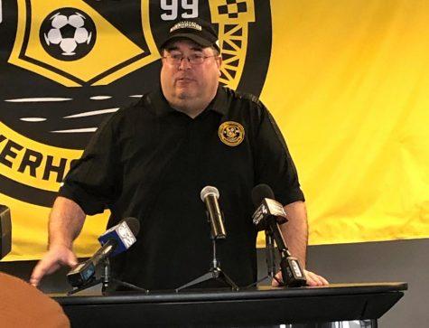 Pittsburgh Riverhounds SC unveils 20th anniversary logo, announces Hall of Fame at preseason press conference