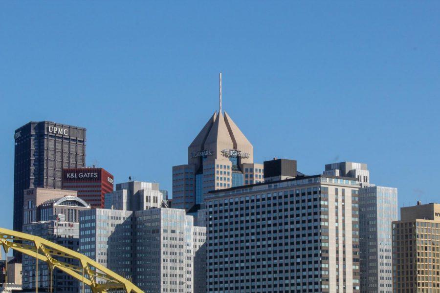 Downtown Pittsburgh as seen from the North Shore.