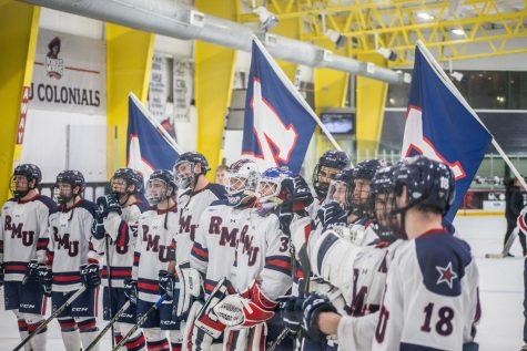 Men’s hockey sweeps Holy Cross in round one of Atlantic Hockey playoffs