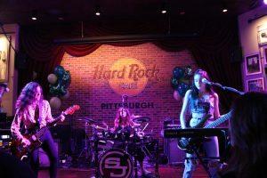 All of the members of Spinning Jenny performing at the Hard Rock Cafe. Pittsburgh, PA. March 16, 2019. Garret Roberts/RMU Sentry Media