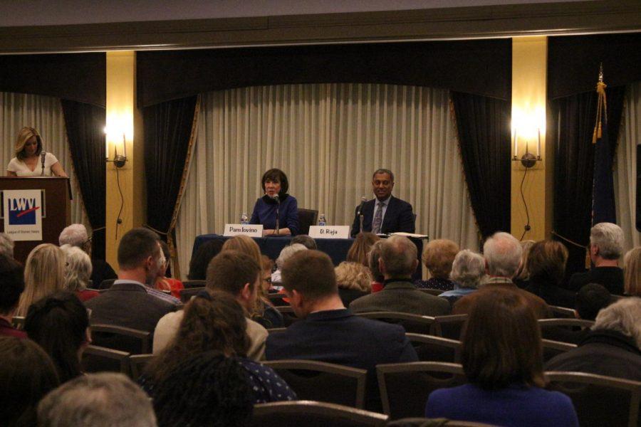 League of Women Voters held a debate in Robert Morris Universitys Yorktown Hall the night of March 20, 2019.