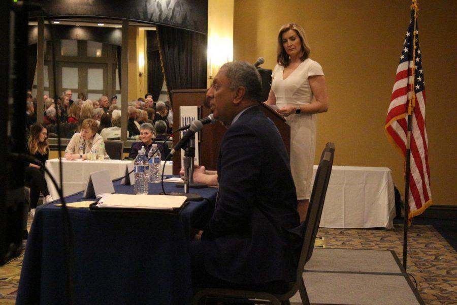 League of Women Voters held a debate in Robert Morris Universitys Yorktown Hall the night of March 20, 2019.