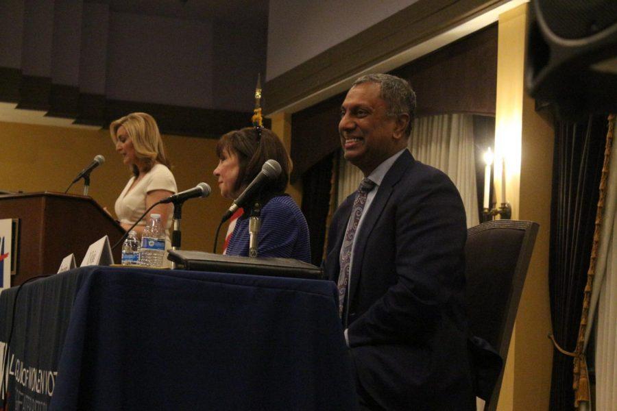 League of Women Voters held a debate in Robert Morris Universitys Yorktown Hall the night of March 20, 2019.