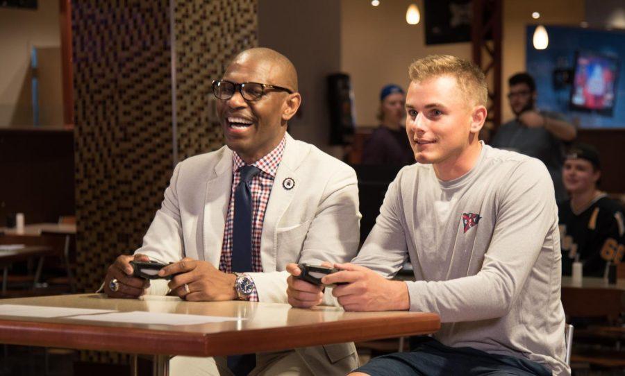 Esports Class hosted a tournaments featuring RMU President Howard on April 22, 2019.