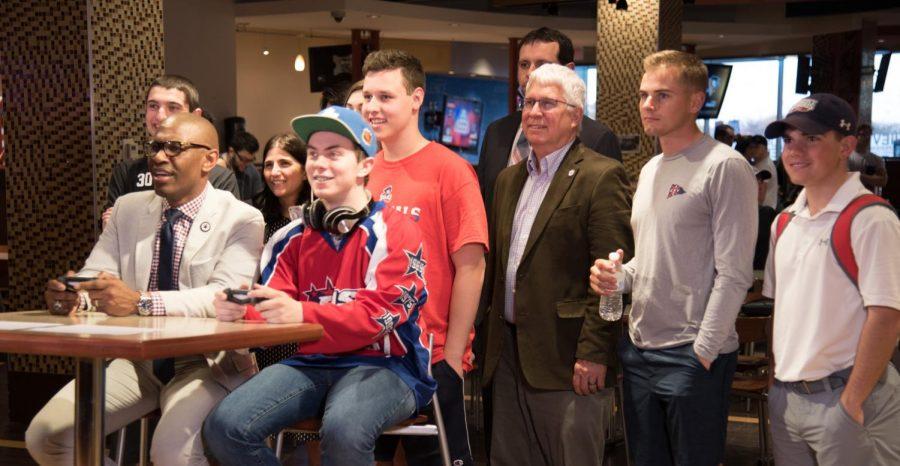 Esports Class hosted a tournaments featuring RMU President Howard on April 22, 2019.