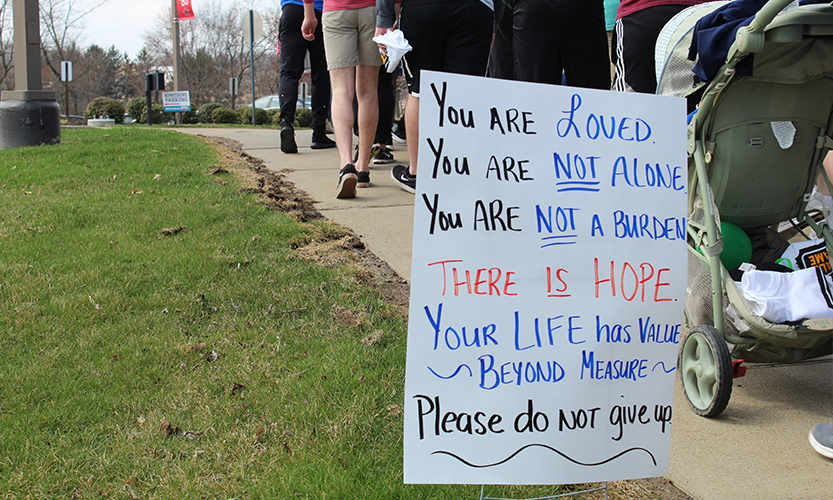 Robert Morris University Hosts the Third Annual Out of the Darkness Walk to raise mental health awareness. 
Photo Credit: (RMU Sentry Media/ Soundharjya Babu)