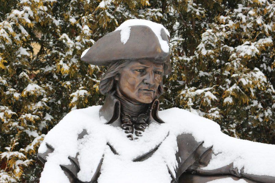 Snowy Statue