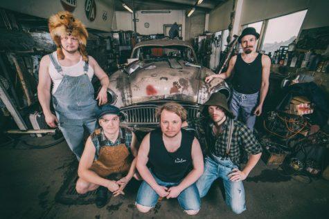 The five members of Steve n Seagulls (pictured from top left) Hiltunen, Puikkonen, Remmel, Herman, and Pukki