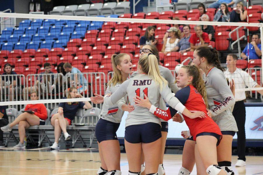 RMU volleyballs NEC run continues