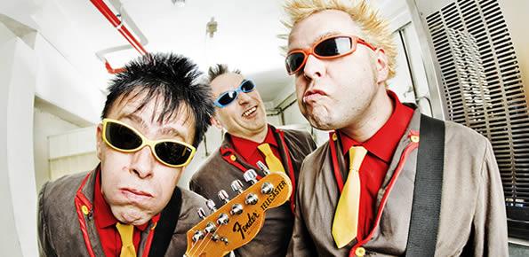The Toy Dolls current line up consists of (from left to right) The Mr. Amazing Duncan, Tommy Goober, and Olga