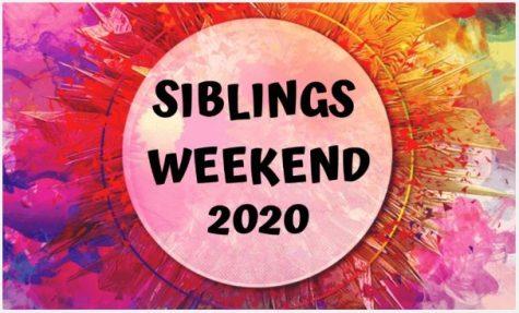 Siblings Weekend 2020 promotional image from Student Life.