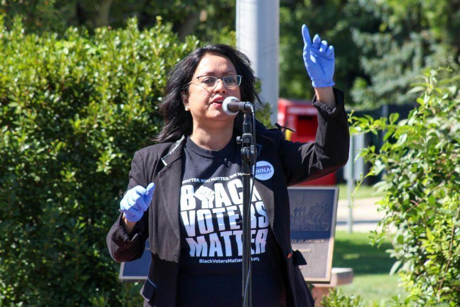Candidate for Pennsylvania Auditor General  Nina Ahmad attended the event to speak about the next generation of voters and importance of participation this Fall.