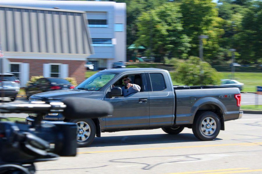 Not everyone was a fan of the rally, with boos and disparaging comments coming from the passing cars on Beaver Grade Road.