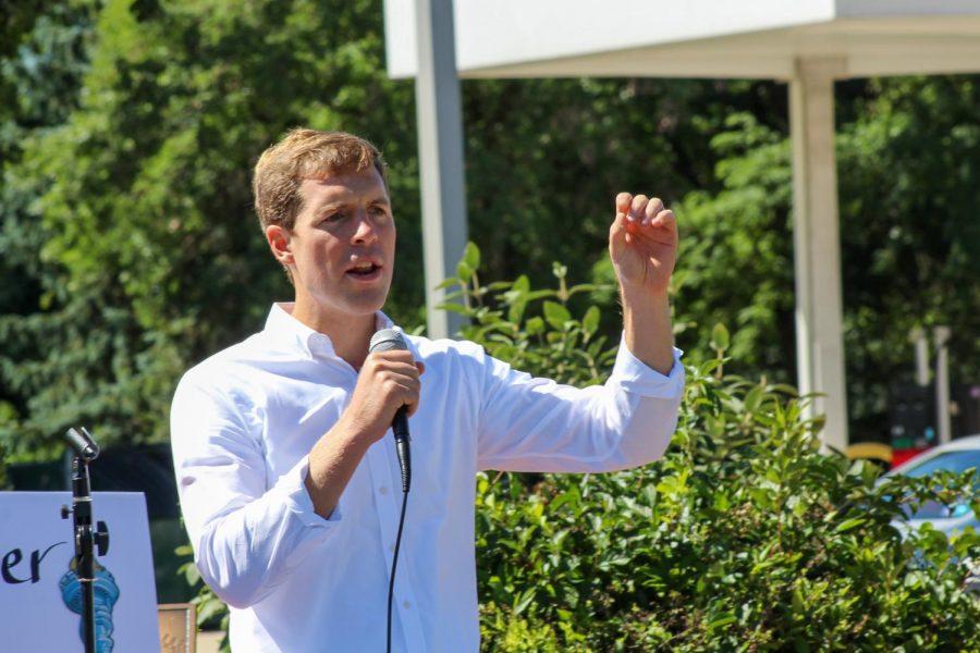 Congressman Connor Lamb spoke about seeing another turn to blue in the area, similar to the shift during his election.