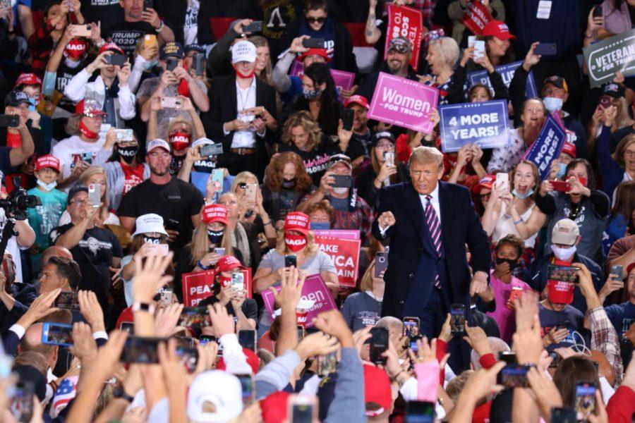 President Donald Trump holds rally at Pittsburgh International Airport