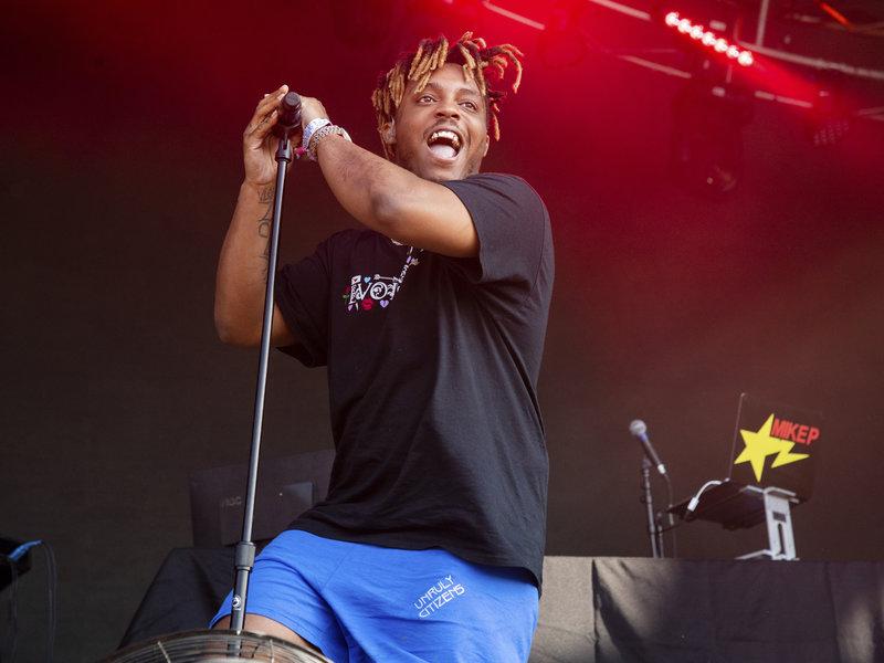 Juice WRLD, pictured performing at the Bonnaroo Music and Arts Festival in June, died on Dec. 8, 2019.