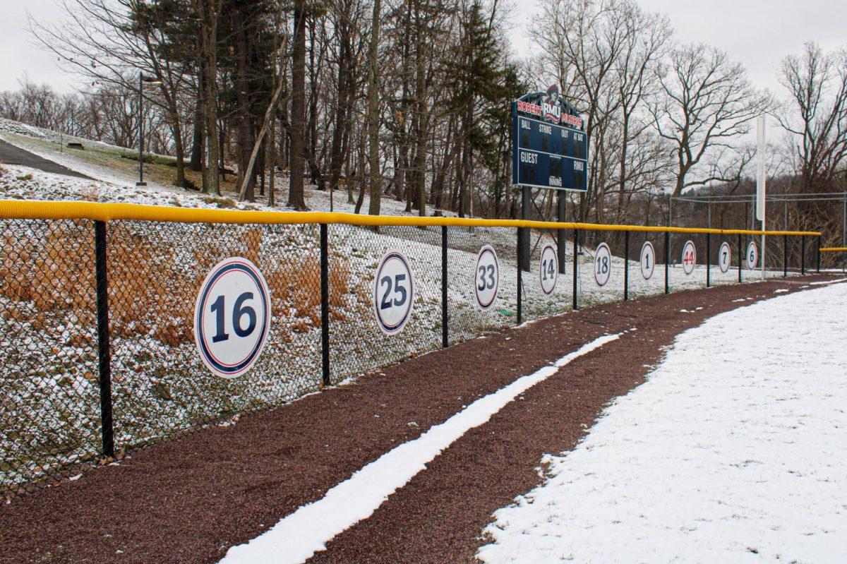 Softballs retired numbers. Photo Credit: Tyler Gallo