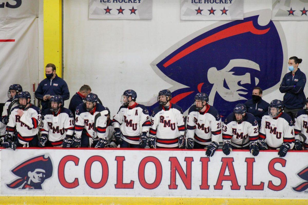 Five mens hockey players received award recognition over the past week. Photo Credit: Nathan Breisinger