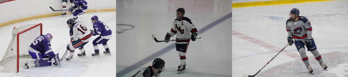 Nick Prkusic, NIck Jenny and Grant Hebert all appeared on the Hobey Baker fan ballot. Image(s) Credit: Nathan Breisinger/Garret Roberts