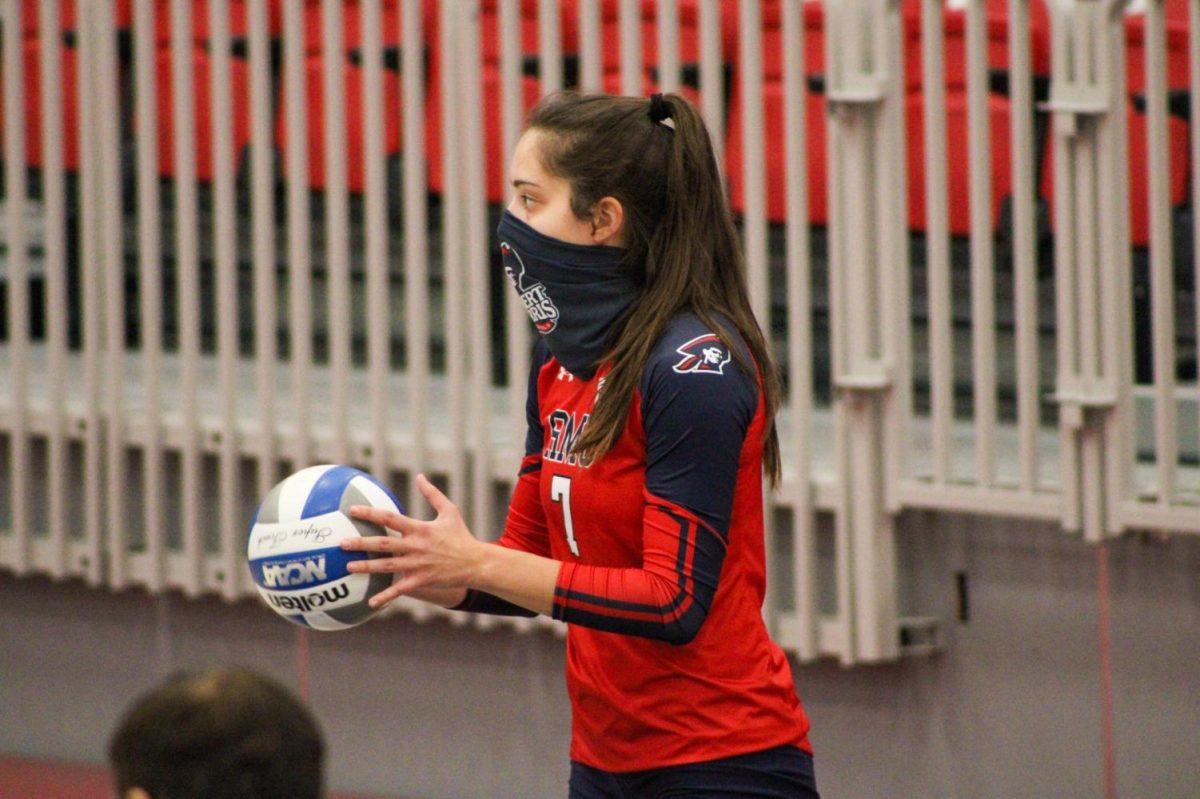 Maria Alfano won Horizon League Volleyball Player of the Week. Photo Credit: Tyler Gallo