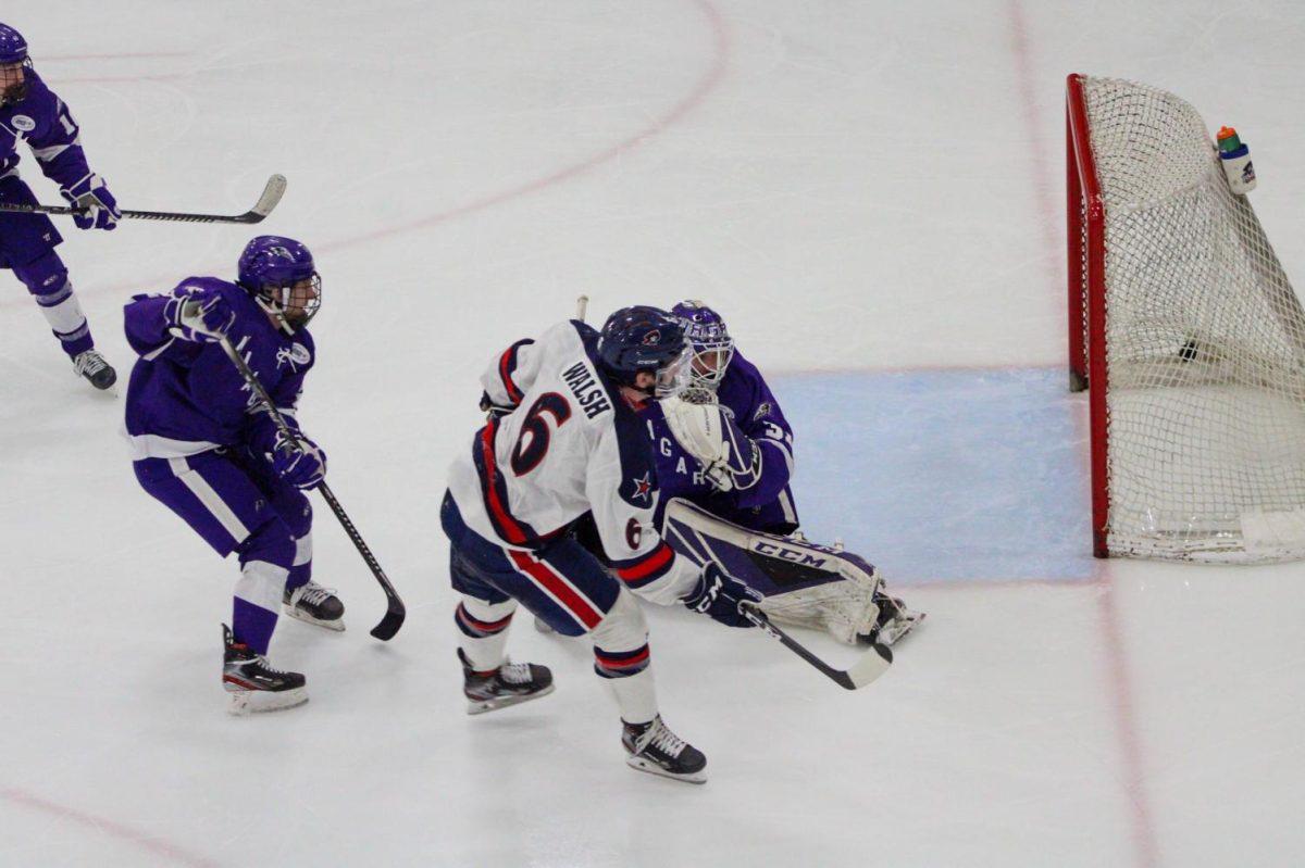 Darcy Walsh buries the overtime winner against Niagara. Photo Credit: Tyler Gallo