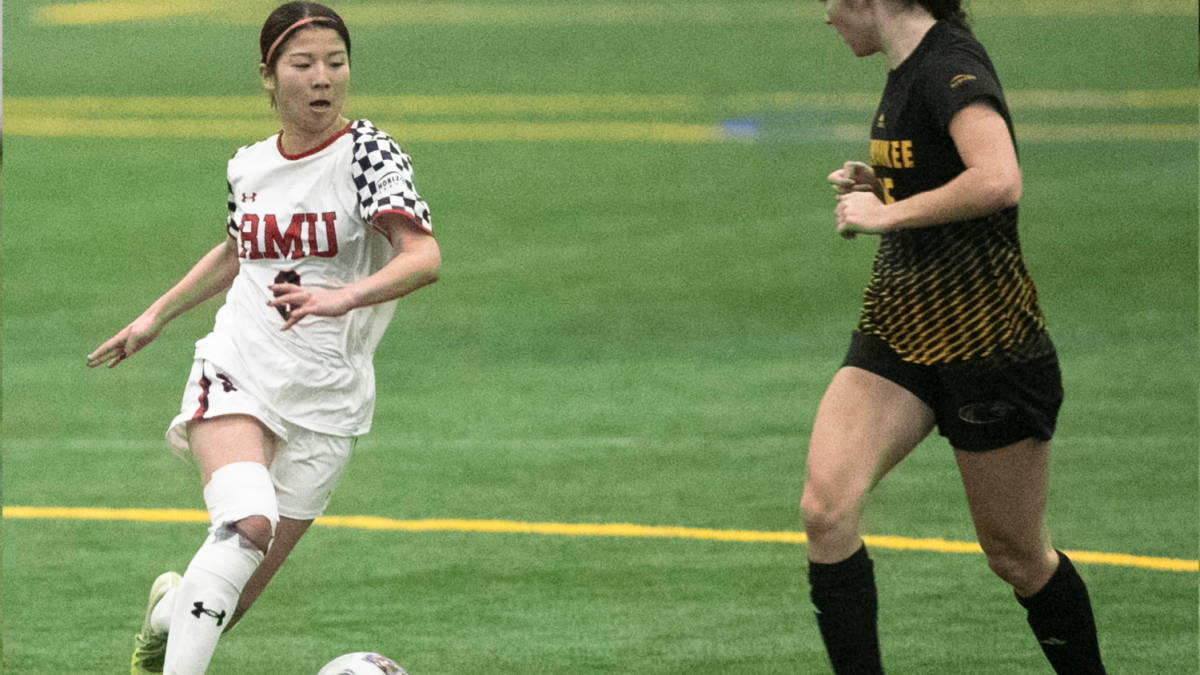 Kaoru Hayashi was named to the All-Horizon League Second Team. Photo Credit: RMU Athletics