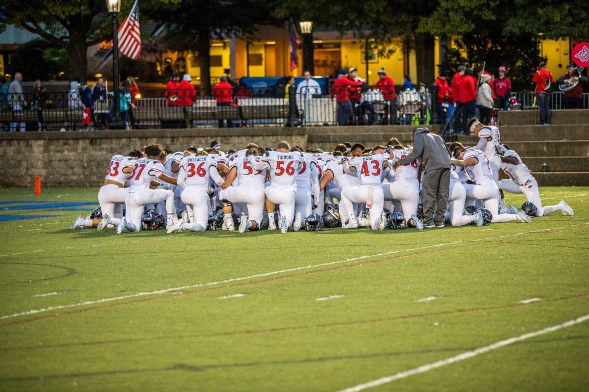 Robert Morris football has backed out of their game against Monmouth this weekend, putting an end to their spring season. Photo Credit: David Auth