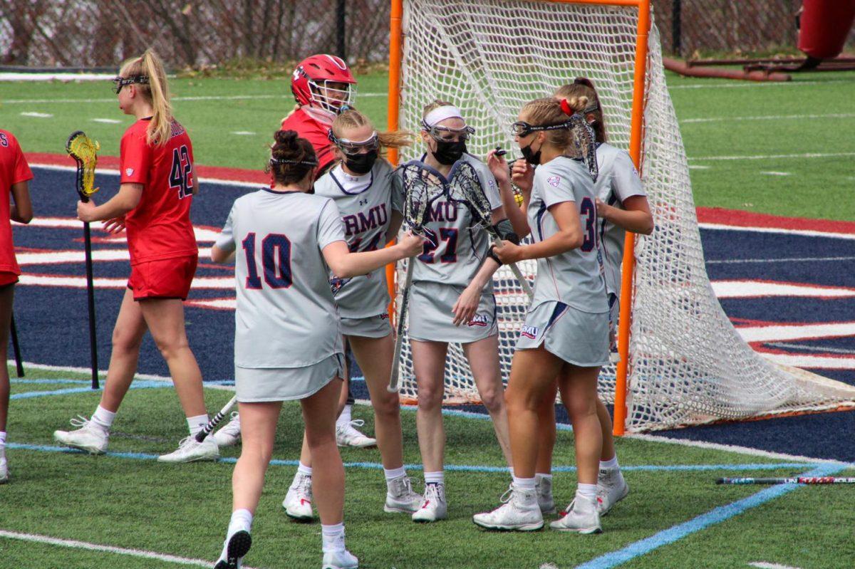 Clio+Kerr+celebrates+one+of+her+three+goals+on+Saturday.+Photo+Credit%3A+Tyler+Gallo