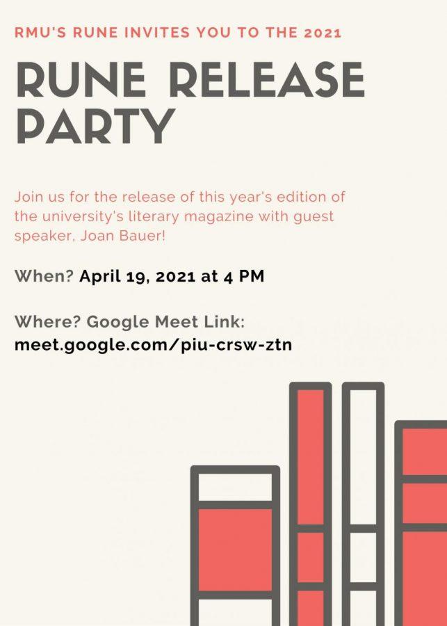 RMU Literary Magazine, Rune Release Party