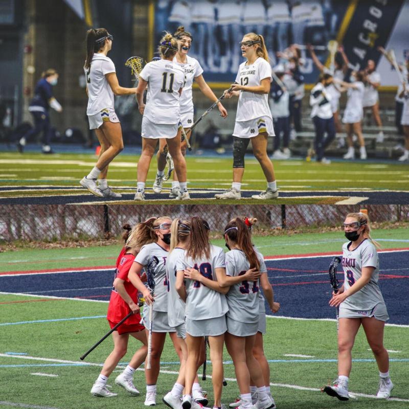 Robert+Morris+womens+lacrosse+will+look+to+unseat+no.+5+Notre+Dame+in+the+NCAA+Tournament.+Photo%28s%29+Credit%3A+Notre+Dame+Athletics%2C+Tyler+Gallo
