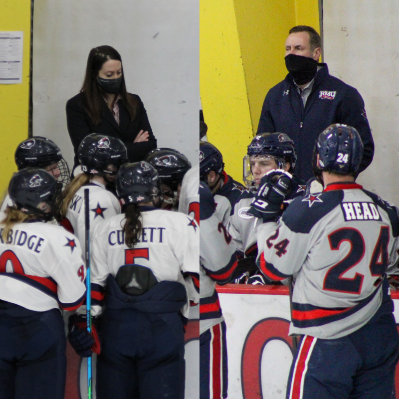 Jen Kindret was named the head coach of Saint Anselm womens hockey while Mike Corbett landed the assistant coach job at Quinnipiac. Photo(s) Credit: Nathan Breisinger, Tyler Gallo