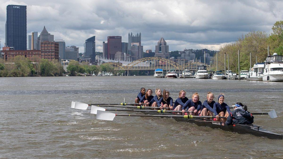 RMU Rowing announced their 2022 spring schedule. Photo credit: RMU Athletics