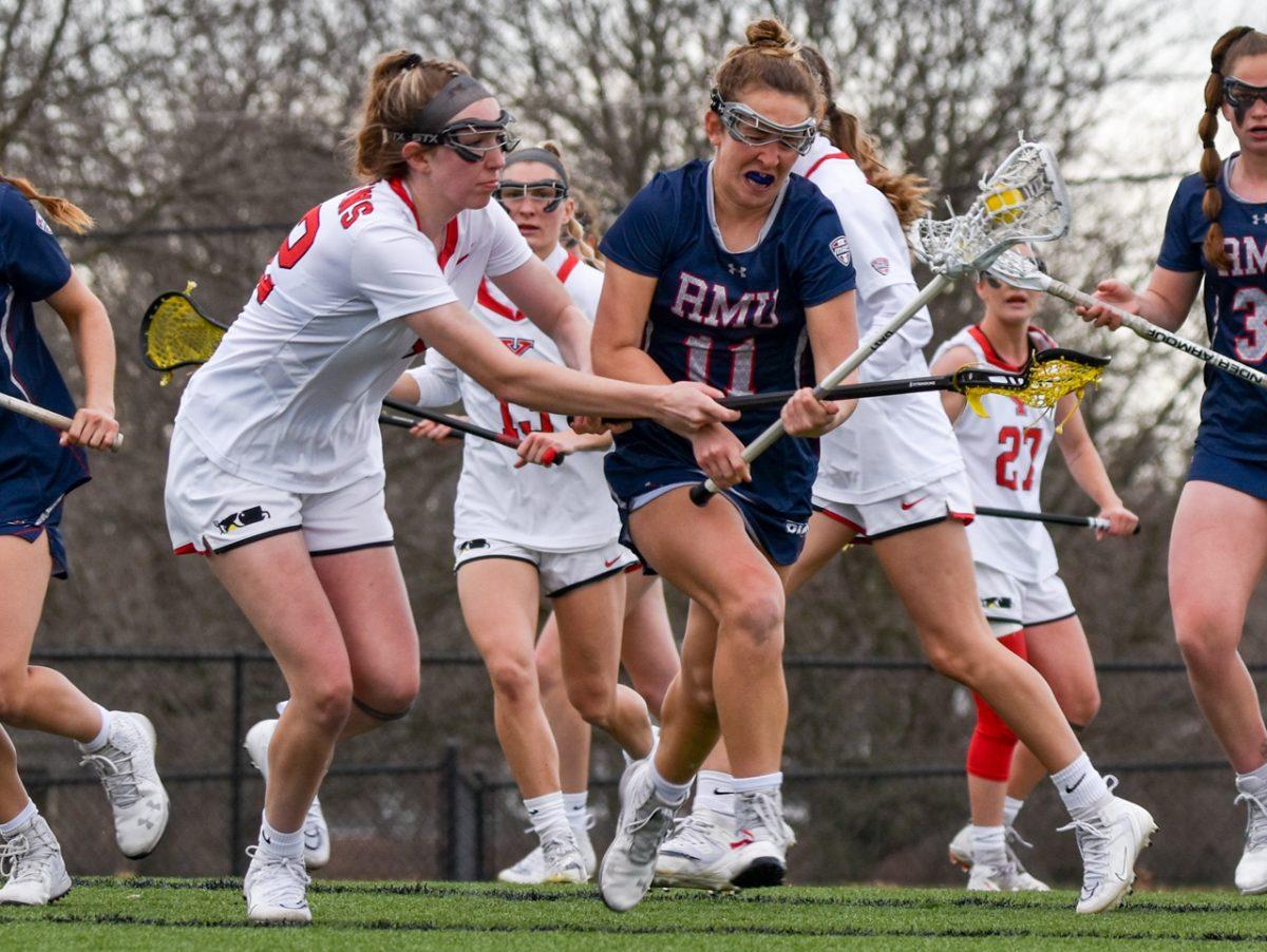 Madison Griffin controls the ball at Youngstown State. Photo credit: Megan Frey