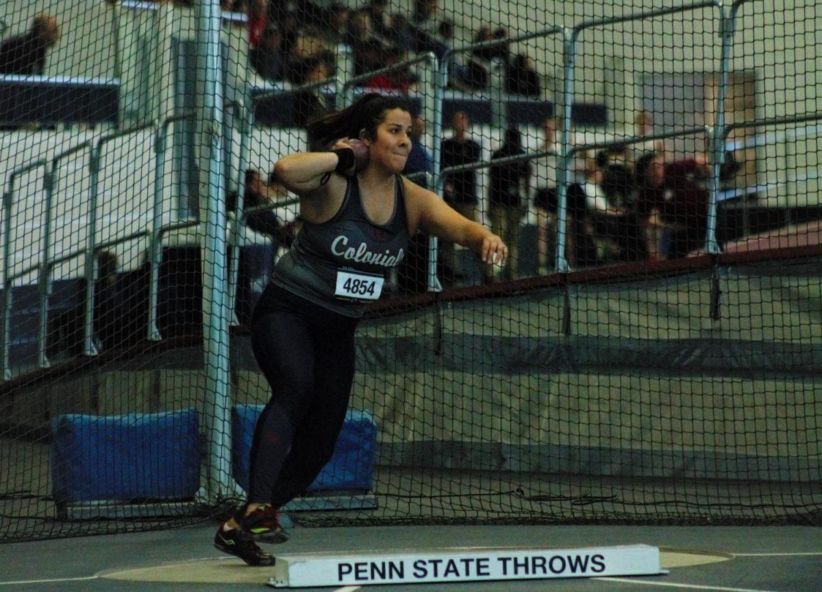 Yessie Valencia gets ready for a throw at Penn State. Photo credit: Jordan Redinger