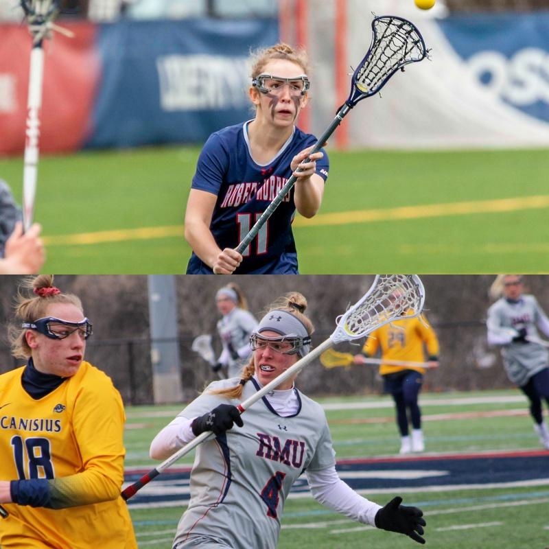 Madison Griffin (top) and Jenna Irwin (bottom) each picked up MAC weekly awards.