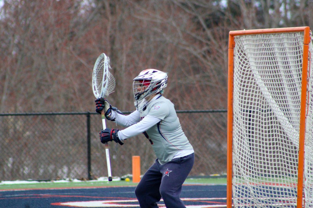 Jamie Keller readies for a shot against Cincinnati. Photo credit: Michael Deemer