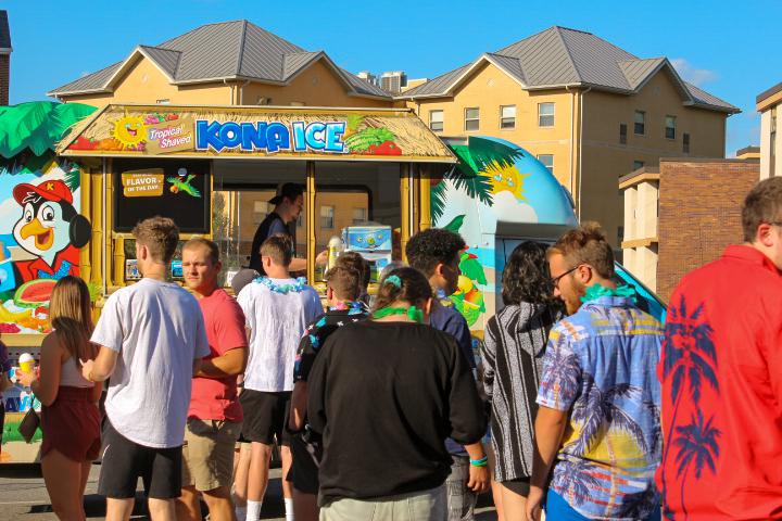 Res Life Held Beach Luau to Welcome New Students