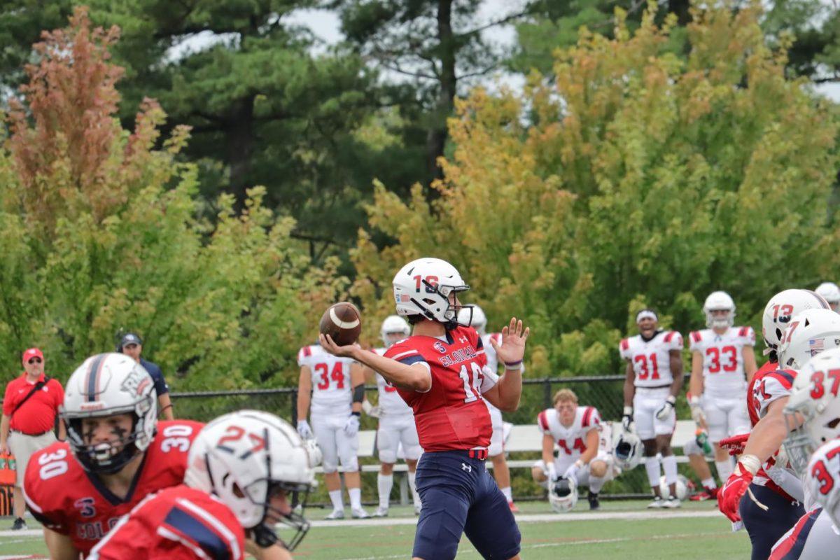 Anthony Chiccitt winds up to throw a deep ball. Photo Credit: Ethan Morrison