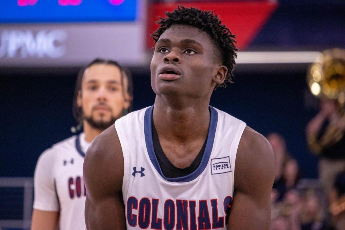 Cheeks shoots a free throw in the game against West Virginia Wesleyan on November 16, 2022 Photo credit: Ethan Morrison