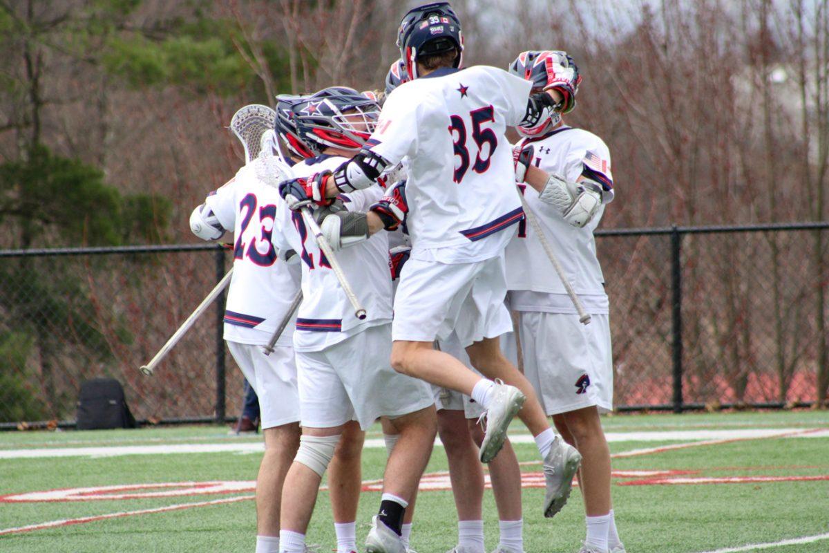 The+team+celebrates+a+goal+against+Marquette+on+March+19%2C+2022+Photo+credit%3A+Tyler+Gallo