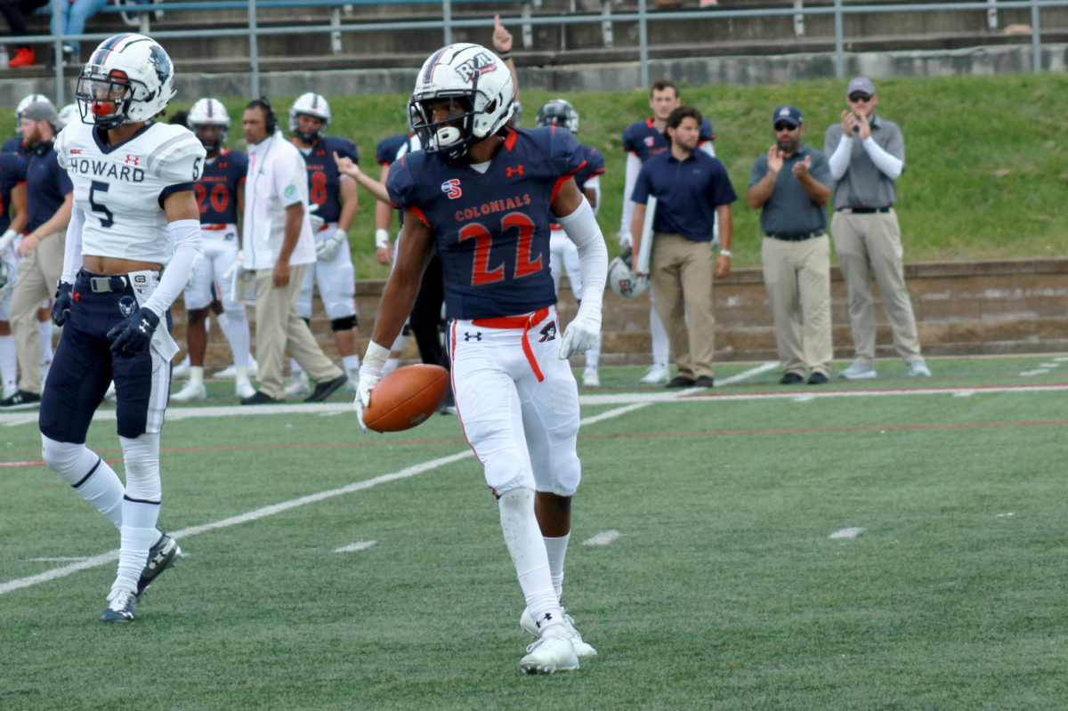 Hicks will play for his fourth school in seven years previously being at Appalachian State. McNeese before becoming a Colonial in 2020 Photo credit: Ethan Morrison