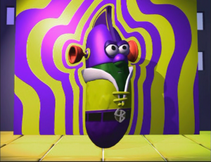 LarryBoy's First appearance in "Dave and the giant Pickel" 