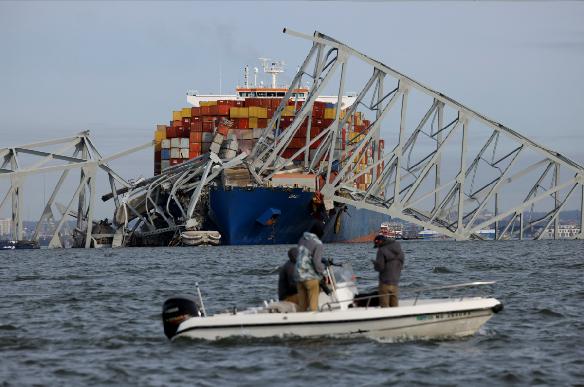 Francis Scott Key Bridge Collapses After Ship Collision