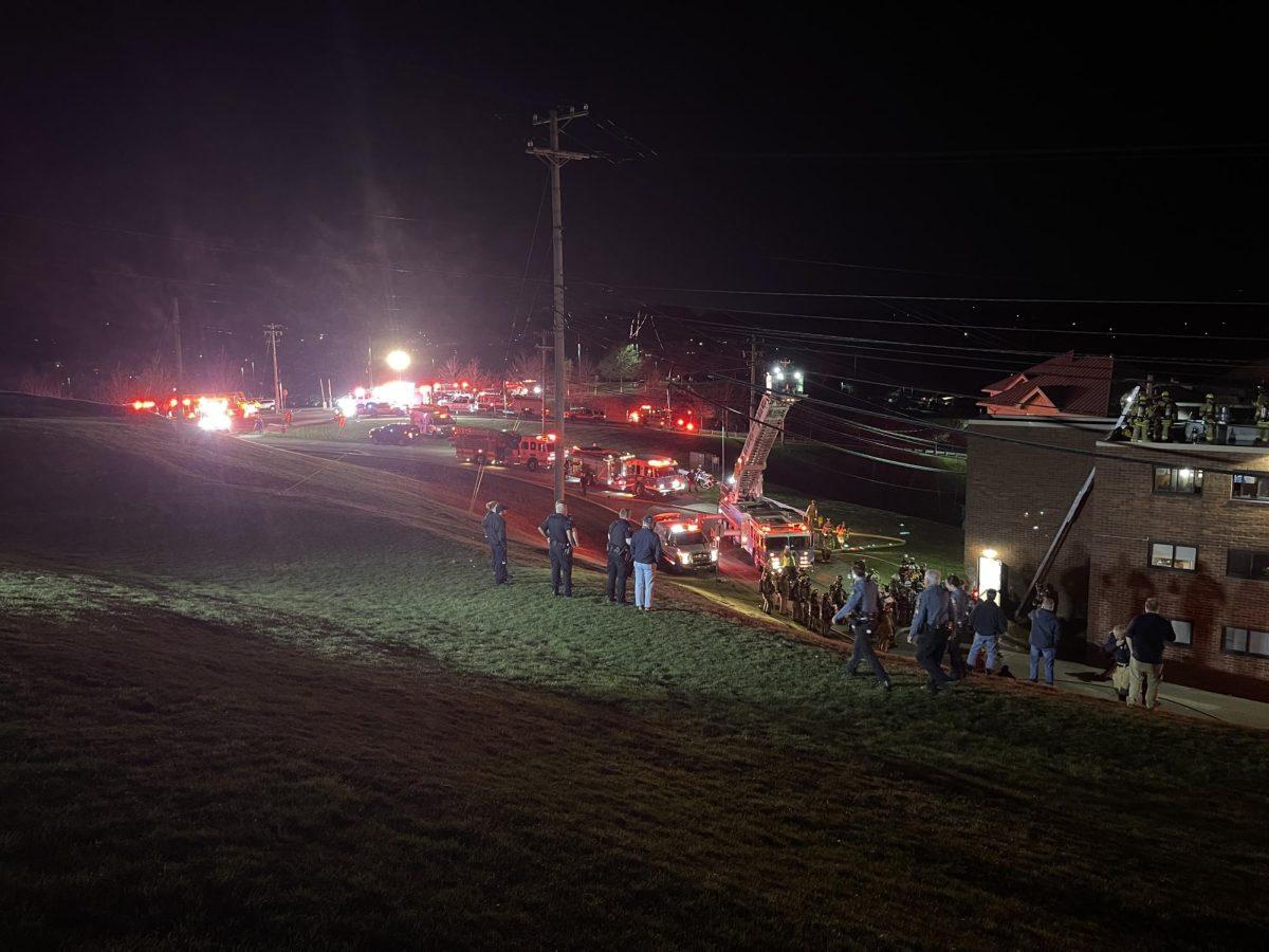 Crews Respond to Fire on the Roof of Washington Hall