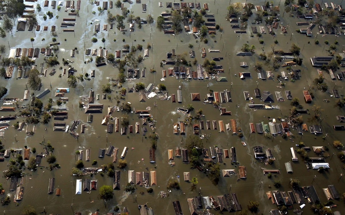 The impacts of flooding from Katrina in the 9th Ward in New Orleans. Photo credit: Smiley N.Pool/The Dallas Morning Post/AP